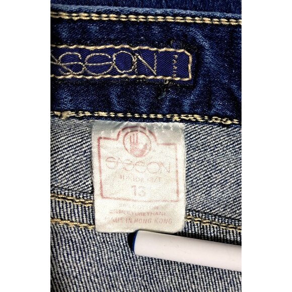 Vintage 80s Sasson High Rise Jeans Size 13 Style 2223 Cut J-3468 Tapered Leg wit - Picture 4 of 10